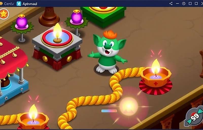 Cumin Smasher Diwali Spice Festival event Cumin Smasher Diwali event screenshot with festive decorations